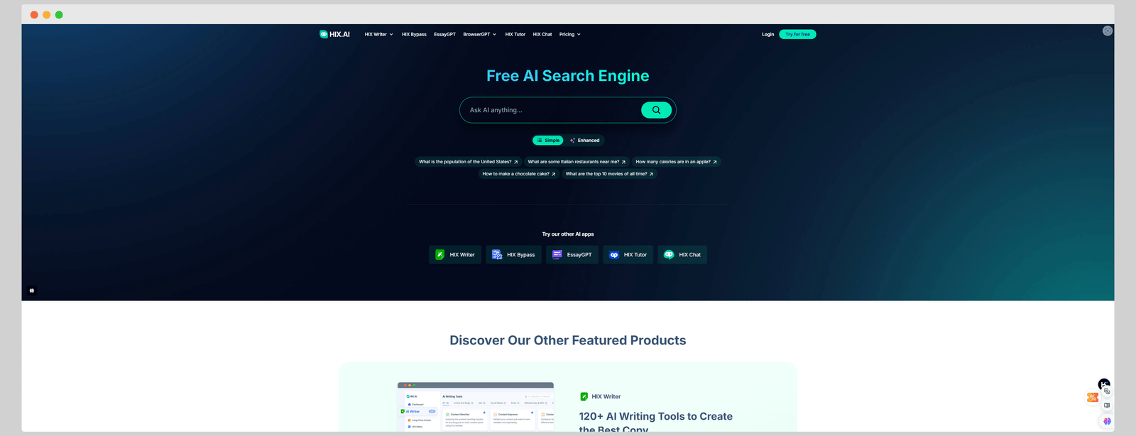 HIX.AI:多功能AI工具集